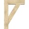 Ekena Millwork Traditional Block Rough Sawn Bracket w/ Offset Brace, Douglas Fir, 8"W x 30"D x 42"H BKT0806X30X42TRA05RDF - alternate 3